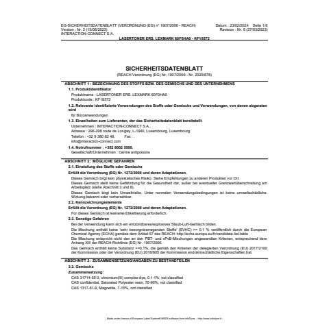 Toner Q-Connect rigenerato Lexmark 602H (60F2H00) nero - KF18572